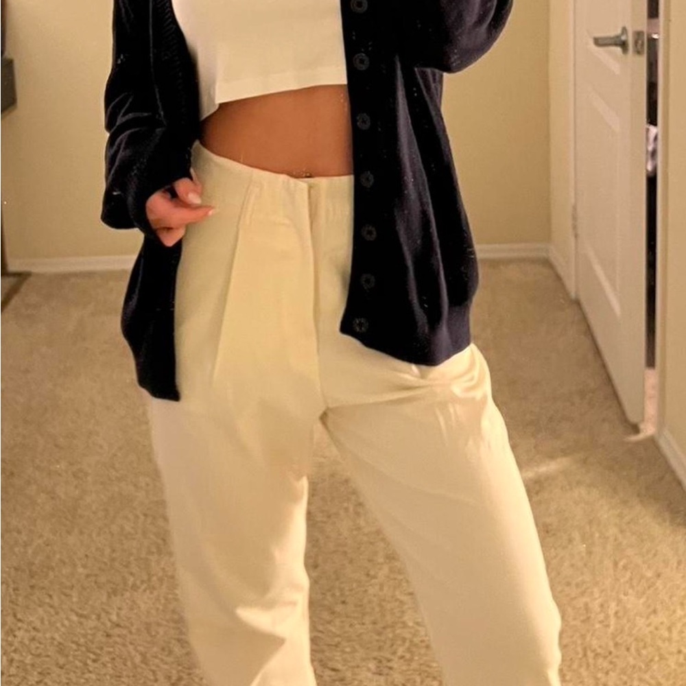 Zara ivory trousers brand new